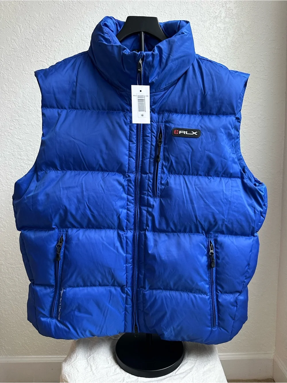 Ralph Lauren RLX Electric Blue Men Quilted Puffer Vest XL